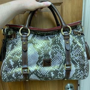 Dooney and Bourke Large Python Satchel